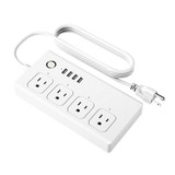 Home Office Wifi Mobile Phone Remote Control Timer Switch Voice Control Power Strip, Line length: 1.5m(US Plug)