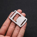 20 PCS Ribbon Bottle Opener Stainless Steel Card Bottle Opener Outdoor Backpack Webbing Buckle Lanyard Bottle Opener