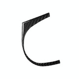 Car Carbon Fiber Car Door Water Cup Hole Decorative Sticker for Nissan 350z 2006-2009