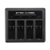 4-channel Battery Charger with Type-C / USB-C Port for GoPro HERO8 Black /7 Black /7 White / 7 Silver /6 /5