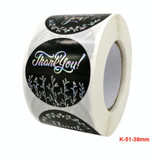 Boutique Packaging Supplies Round Rainbow Silver Laser Stickers, Size: 3.8 cm / 1.5 inch(K-51-38mm)