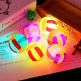 10 PCS Luminous Volleyball Bouncy Ball Massage Ball Whistle Thorn Ball, Random Color Delivery, Diameter: 7.5cm