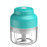 Wireless USB Charging Garlic Machine Baby Food Supplement Machine, Style:100ml Twisted Garlic(Blue)