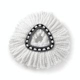 4 PCS Rotating Triangle Cotton Yarn Mop Head Mop Replacement Cloth For O-Cedar/Vileda