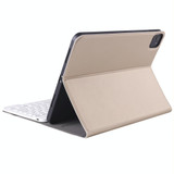 A098B TPU Detachable Ultra-thin Bluetooth Keyboard Tablet Case for iPad Air 4 10.9 inch (2020), with Stand & Pen Slot(Gold)