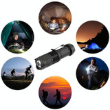 LED Outdoor Rechargeable Telescopic Zoom Mini Glare Flashlight, Specification:Single