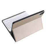 A098BS Detachable Ultra-thin Backlight Bluetooth Keyboard Tablet Case for iPad Air 4 10.9 inch (2020), with Stand & Pen Slot(Gold)