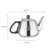 KAMJOVE Electromagnetic Tea Stove Boiling Kettle Flat Bottom Kettle 304 Stainless Steel (Accessory Non-Complete Set), Style:Accessories M120 Pot (0.8L)