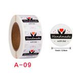 10 PCS  Roll Seal Stickers Thank You  Stickers  Wedding Decoration Stickers Label, Size: 2.5cm/1inch(A-9)