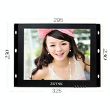 ZGYNK B1042 Portable High-Definition Metal Computer Monitor Display, Size:12 inch VGA AV HDMI BNC