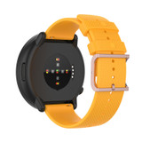 For POLAR Polar Dot Textured Silicone Watch Band, Size: Free Size(Yellow)