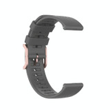 For POLAR Polar Dot Textured Silicone Watch Band, Size: Free Size(Gray)