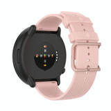 For POLAR Polar Dot Textured Silicone Watch Band, Size: Free Size(Light Pink)