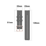 For POLAR Polar Dot Textured Silicone Watch Band, Size: Free Size(Red)