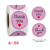 10 PCS  Roll Seal Sticker Thank You Sticker Flower Decoration Sticker Label, Size: 2.5cm / 1inch(A-56)