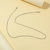 2 PCS Flower Gold-Plated Stainless Steel Hanging Neck Chain Anti-Lost Mask Lanyard(Silver White Flower)