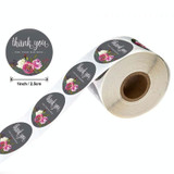 10 PCS Roll Flower Decoration Thank You Seal Sticker Envelope Decoration Wedding Decoration, Size: 2.5cm/1inch(A-19)