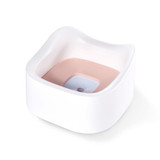 Pet Floating Drinking Bowl Without Wet Mouth Bowl Splash-Proof Drinking Bowl Pet Drinker(Cherry Blossom Powder)
