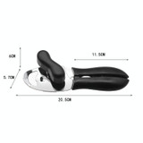 2 PCS 4 in 1 Multifunctional Can Opener Kitchen Household Lid Opener Canning Knife(Black)