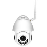 OU-A1IN PTZ Control 355 Degree Rotation Infrared WiFi Smart Dome Camera, Two-Way Voice Intercom Monitor(EU Plug)