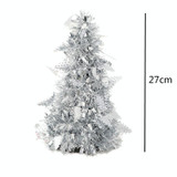 Mini Desktop Christmas Tree Hotel Shopping Mall Christmas Decoration, Size: With Small Tree(Gold)