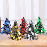 Mini Desktop Christmas Tree Hotel Shopping Mall Christmas Decoration, Size: Leaves(Silver)