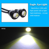 10 PCS 18mm 1.5W DC9-80V Motorcycle Eagle Eye Light Single Lens(White Light)