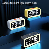 LED Electronic Alarm Clock Night Light(Yellow)