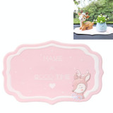 2 PCS Car Interior Decoration Anti-slip Mat PVC Soft Rubber Coaster Placemat(Time Powder)