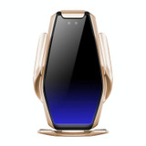 S7 15W QI 360 Degree Rotatable Infrared Induction Car Air Outlet Wireless Charging Mobile Phone Holder for 4.0-6.5 inch Mobile Phones(Gold)