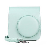 Retro Full Body PU Leather Case Camera  Bag with Strap for FUJIFILM instax mini 7+ (Baby Blue)