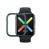 For OPPO Watch 46mm Smart Watch TPU Protective Case, Color:Black+Blue