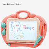 Children Magnetic Graffiti Drawing Board Color Handwriting Board with Bracket(Pink)