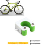 2 PCS Bicycle Parking Buckle Children Road Bike Mountain Bike Simple Wall Mount, Style:Road Bike(Green)