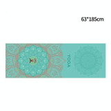 Portable Printed Non-slip Environmental Protection Yoga Mat Drape, Size: 185 x 63cm(Sacred Heart Lotus)
