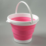 SFSS-01 Portable Silicone Folding Bucket, Capacity:10L(Red)