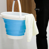 SFSS-01 Portable Silicone Folding Bucket, Capacity:3L(Gray)