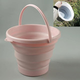 SFSS-01 Portable Silicone Folding Bucket, Capacity:10L(Pink)