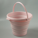 SFSS-01 Portable Silicone Folding Bucket, Capacity:3L(Pink)