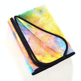 Microfiber Eco-friendly Non-slip Towel Foldable Yoga Mat Sports Drape, Size: 183 x 63cm(Yellow)