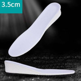 5 Pairs Inner Increased Insoles Sports Shock Absorption Increased Breathable Sweat-absorbent Deodorant Invisible Pad, Thickness:3.5cm(43-44)