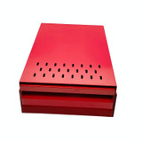 Stainless Steel Drawer Type Coffee Grounds Box Coffee Machine Supporting Equipment(Red)