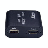 USB 2.0 to HDMI 4K HD Video Capture with Loop (Black)