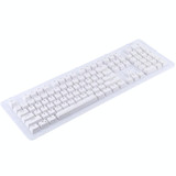 104 Keys Double Shot PBT Backlit Keycaps for Mechanical Keyboard (White)