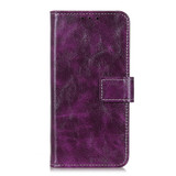 For Alcatel 1SE 2020 Retro Crazy Horse Texture Horizontal Flip Leather Case with Holder & Card Slots & Photo Frame & Wallet(Purple)