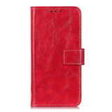 For Alcatel 1SE 2020 Retro Crazy Horse Texture Horizontal Flip Leather Case with Holder & Card Slots & Photo Frame & Wallet(Red)