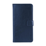 For HTC Desire 20 Pro idewei Crazy Horse Texture Horizontal Flip Leather Case with Holder & Card Slots & Wallet(Dark Blue)