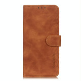 For Alcatel 1SE 2020 KHAZNEH Retro Texture PU + TPU Horizontal Flip Leather Case with Holder & Card Slots & Wallet(Brown)