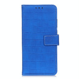 For Vodafone Smart V11 Crocodile Texture Horizontal Flip Leather Case with Holder & Card Slots & Wallet(Blue)