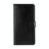 For HTC Desire 20 Pro idewei Crazy Horse Texture Horizontal Flip Leather Case with Holder & Card Slots & Wallet(Black)